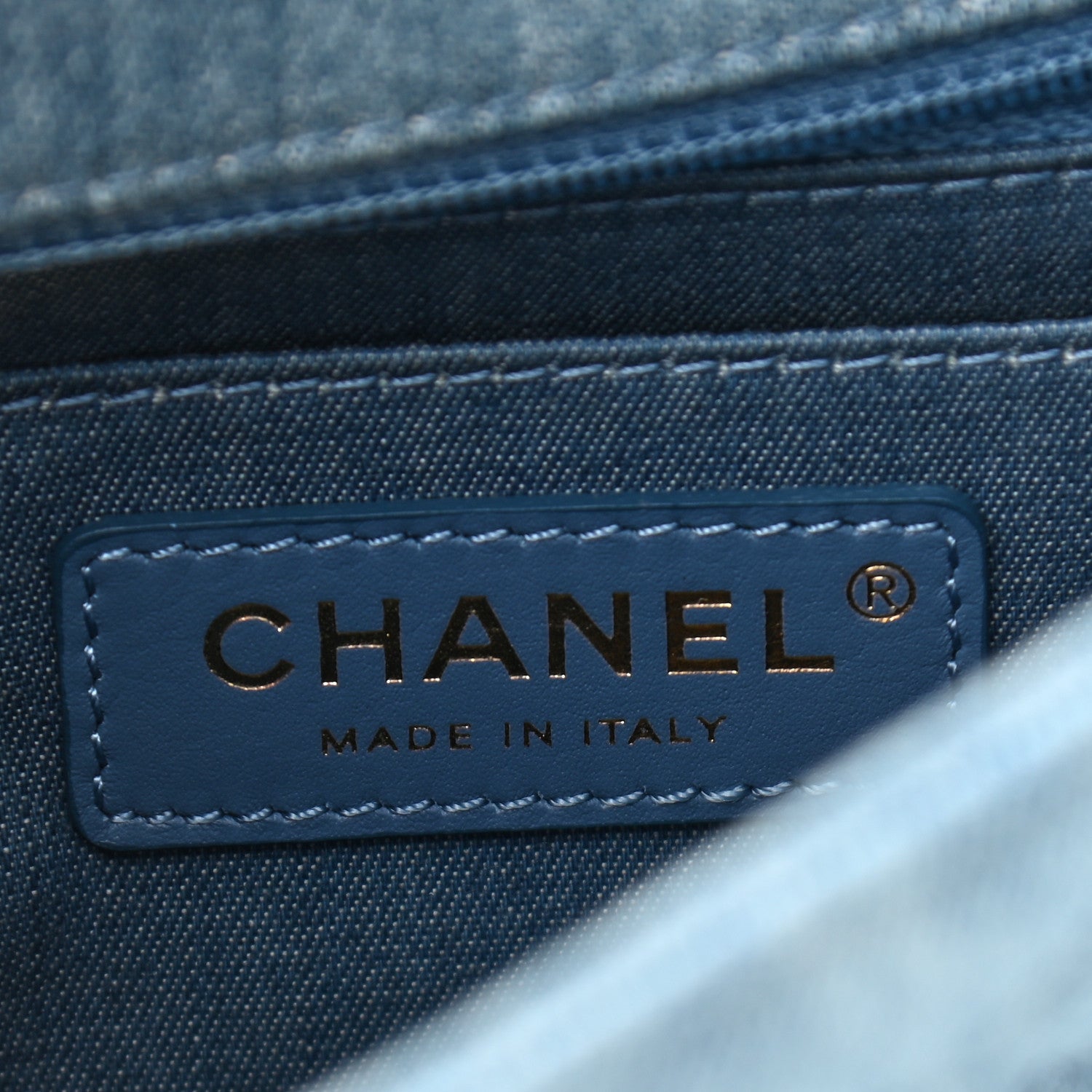 Chanel Denim Quilted Mini Pearl Crush Flap Blue 6 of 11