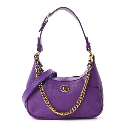 Gucci Goatskin Small Aphrodite Shoulder Bag Shine Purple 1 of 10