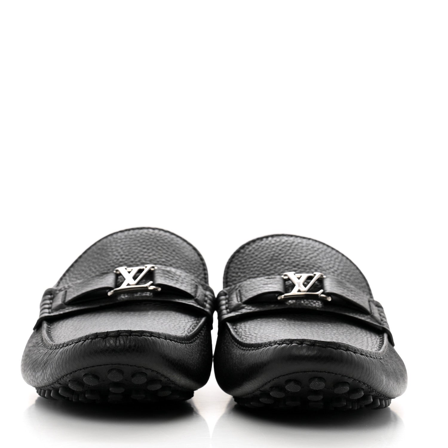 Louis Vuitton Taiga Mens Hockenheim Moccasin Loafers 11.5 Black 3 of 8