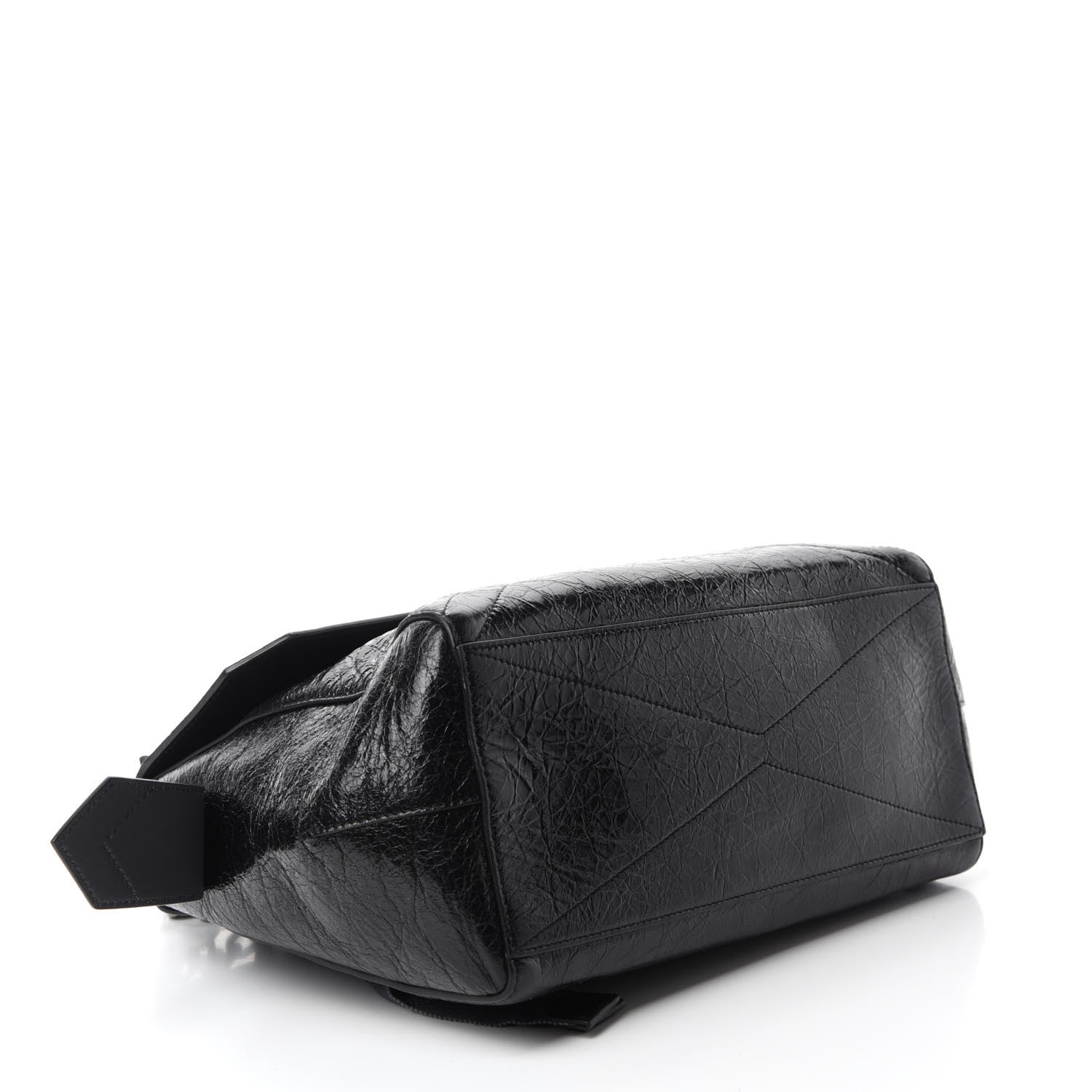 Givenchy Creased Patent Calfskin Medium ID Flap Black 4 of 13