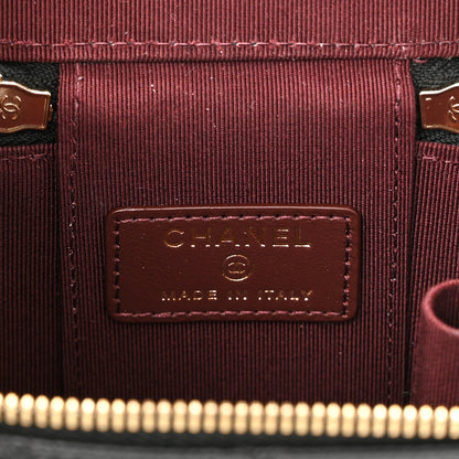 Chanel Caviar Quilted Mini Vanity Case With Chain Black 6 of 11