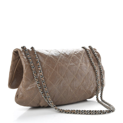 Chanel Caviar Quilted Medium Elastic Flap Brown 3 of 10