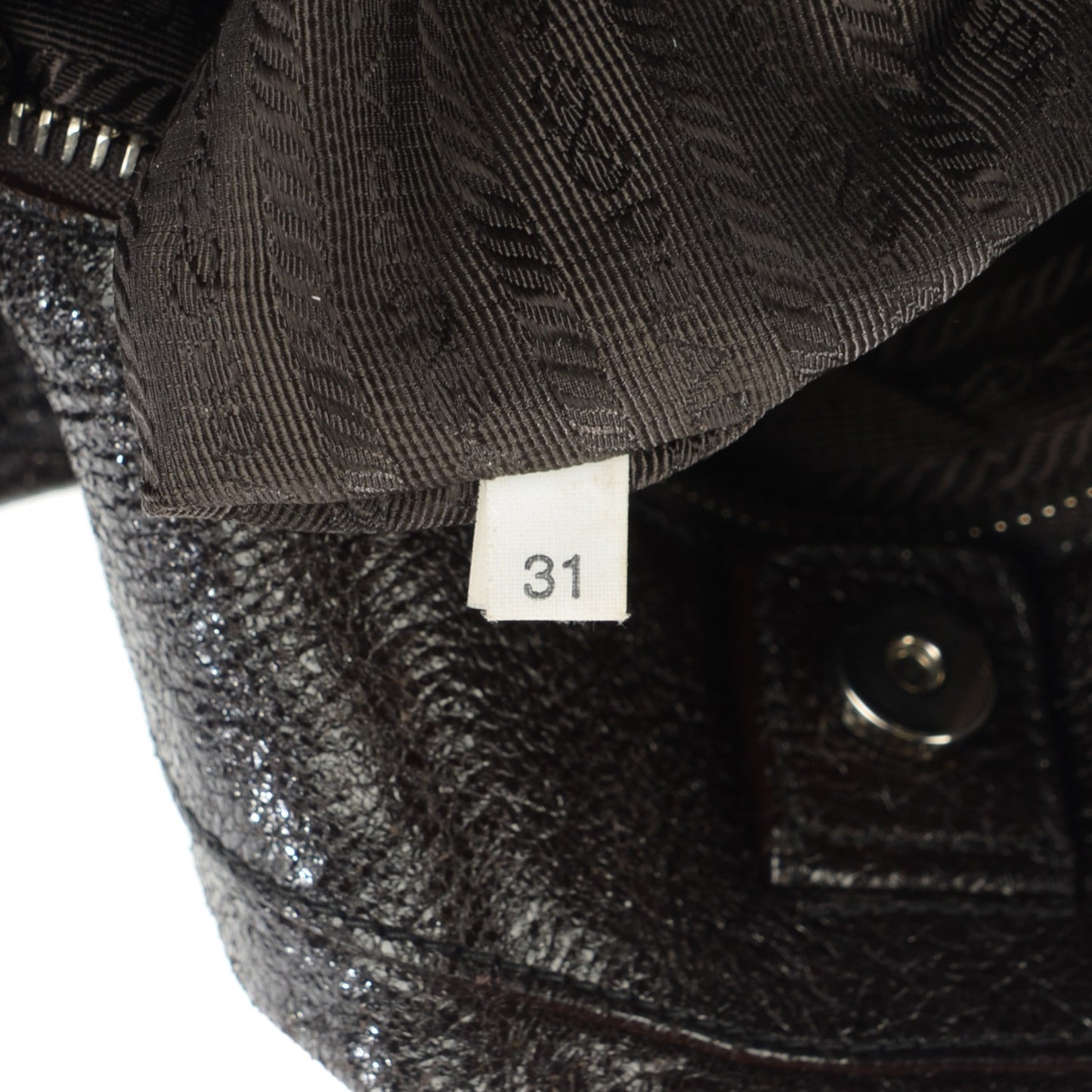 Cervo Lux Chain Shoulder Bag Ebano