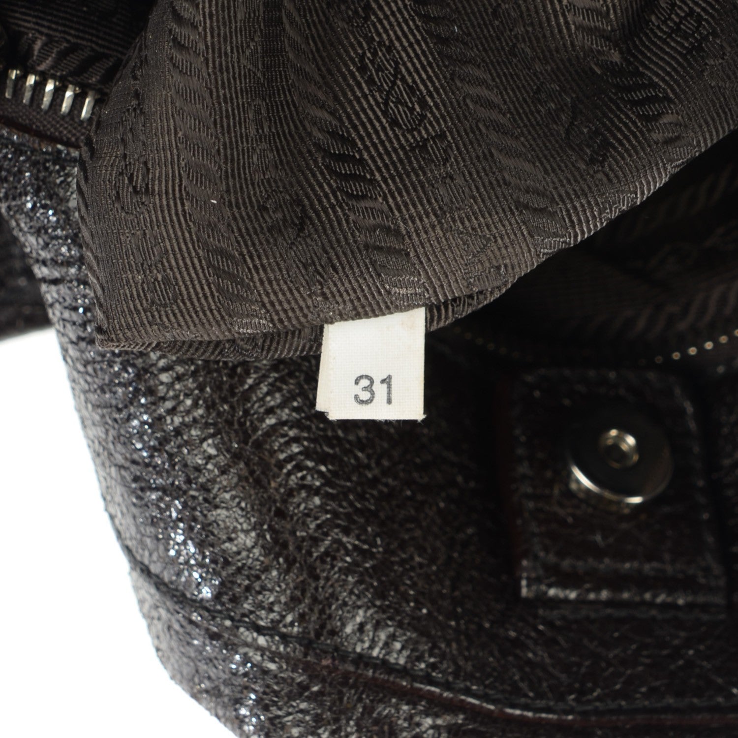 Prada Cervo Lux Chain Shoulder Bag Ebano 11 of 11
