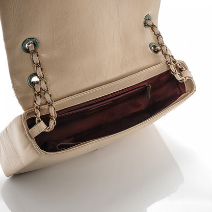 Chanel Calfskin Quilted Medium Pondichery Flap Beige 5 of 8