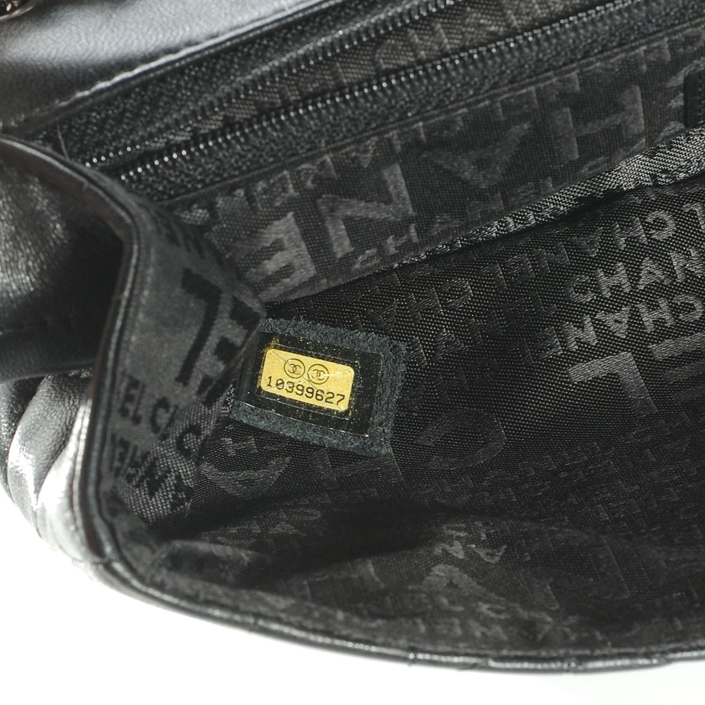 Lambskin Medium Flap Black