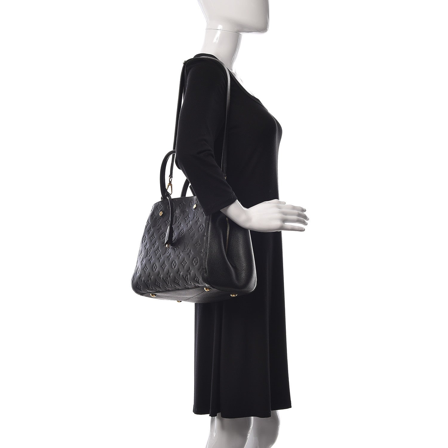 Louis Vuitton Empreinte Montaigne MM Black 2 of 11