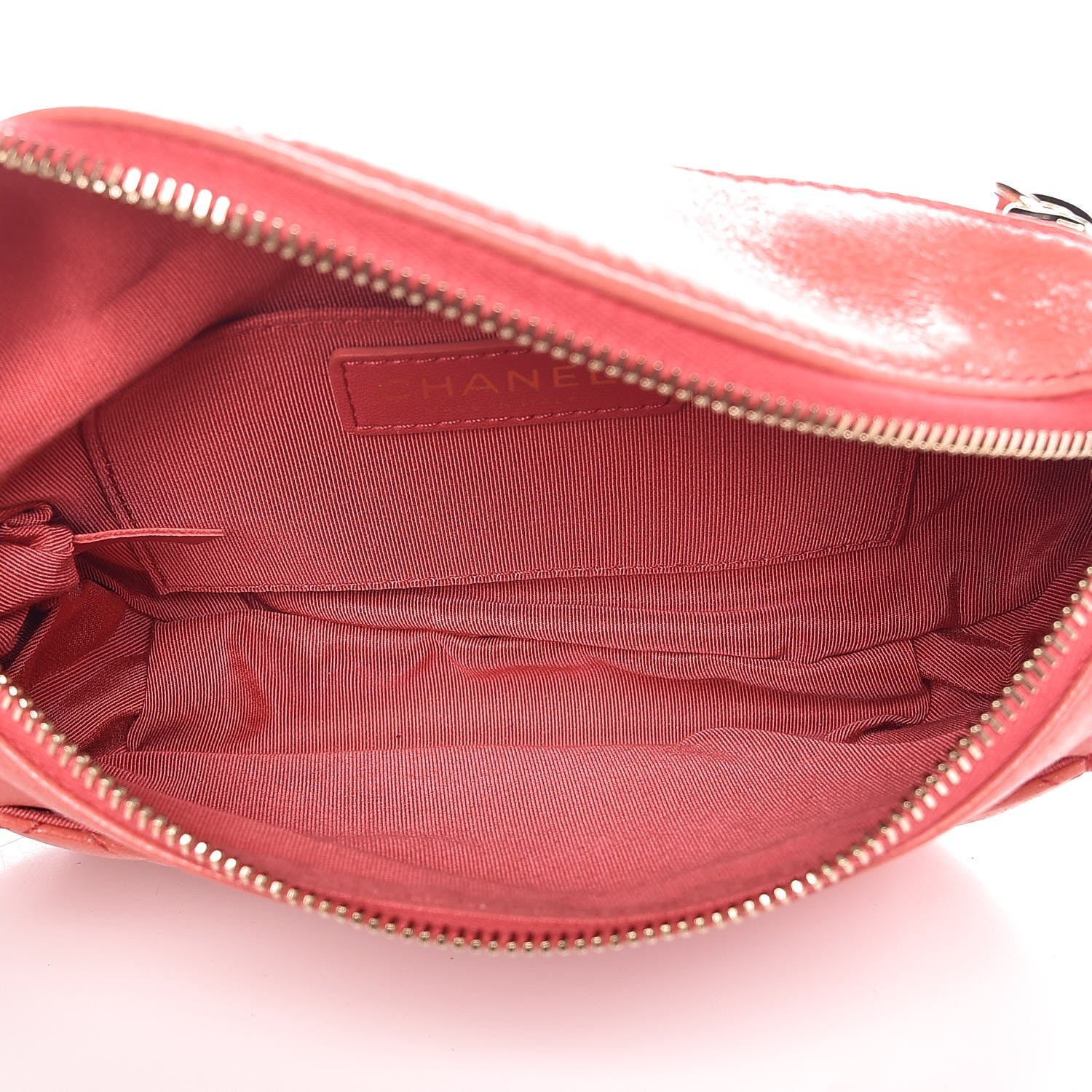 Chanel Crumpled Glazed Lambskin Quilted Waist Bag Fanny Pack Pink 5 of 7