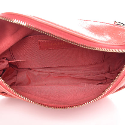 Chanel Crumpled Glazed Lambskin Quilted Waist Bag Fanny Pack Pink 5 of 7