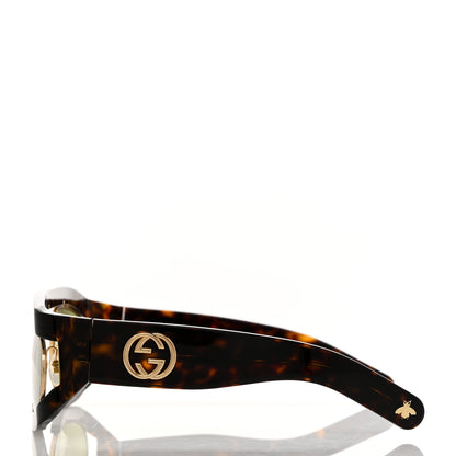 Gucci Oval Sunglasses GG0233S Tortoiseshell Gold 3 of 10