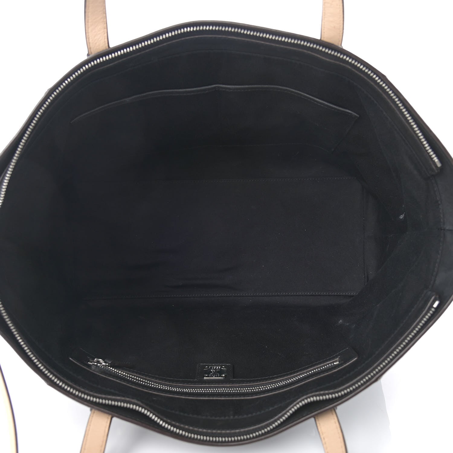 MCM Calfskin Ottomar Monogram Medium Klara Shopper Tote Black 9 of 13