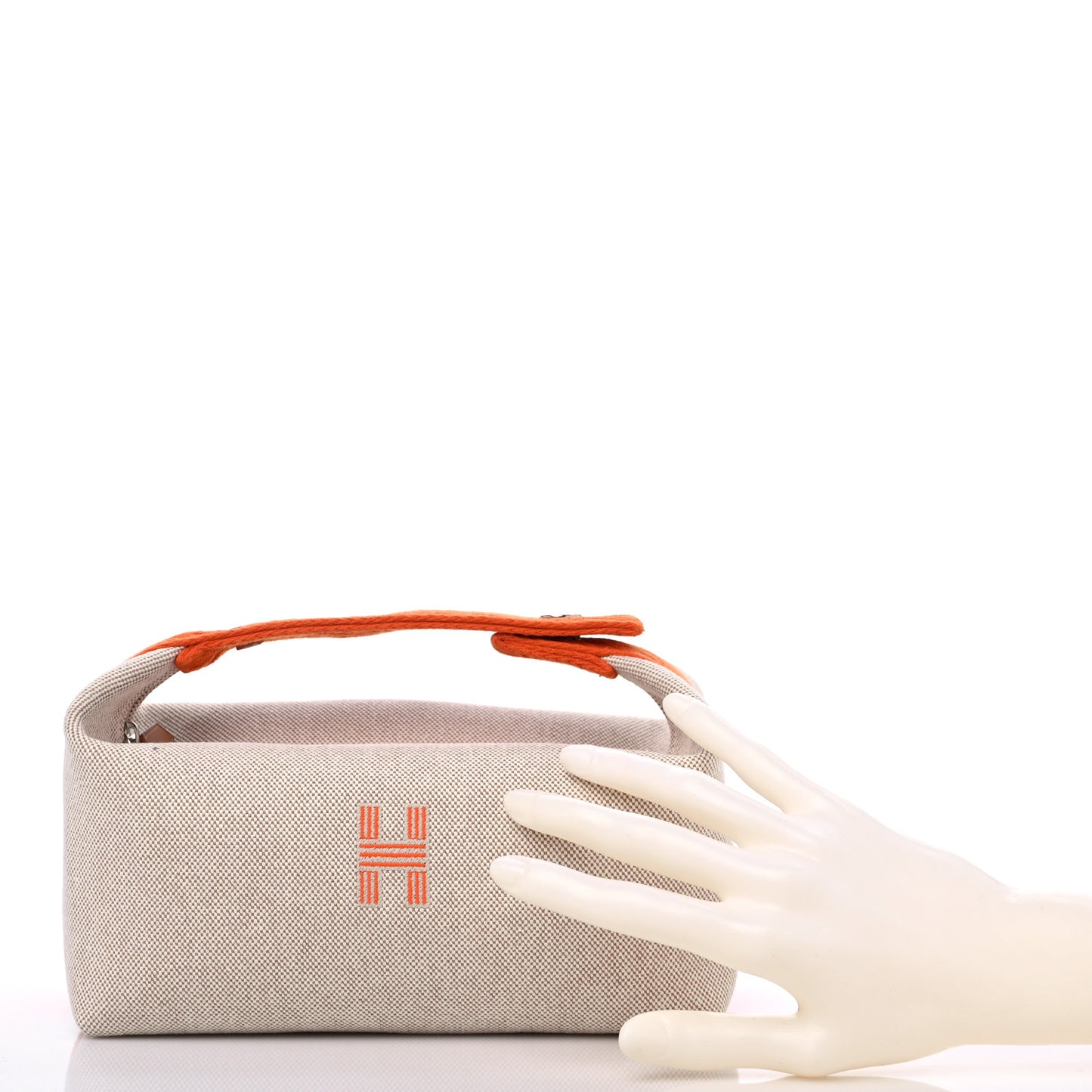 Canvas Small Bride-A-Brac Pouch Natural Orange