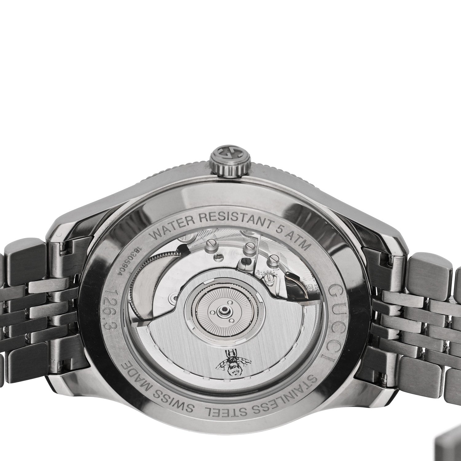 Gucci Stainless Steel 40mm G-Timeless Charm Automatic Watch 4 of 4