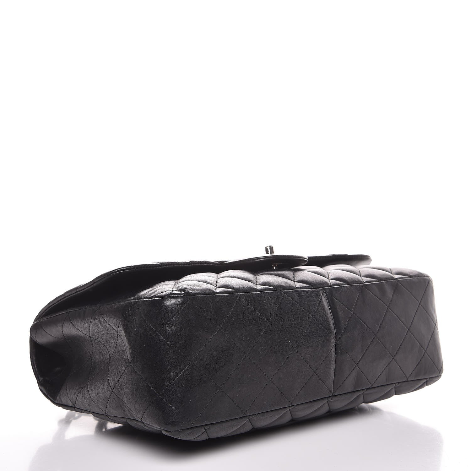 Chanel Lambskin Quilted Jumbo Single Flap Black 5 of 8