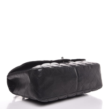 Chanel Lambskin Quilted Jumbo Single Flap Black 5 of 8