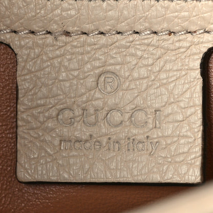 Gucci Ostrich Medium Arli Flap Shoulder Bag White 6 of 14