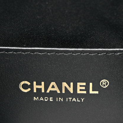 Chanel Washed Denim Quilted Mini Chanel 25 Handbag Black 6 of 11