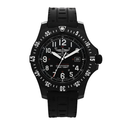 Breitling Breitlight Rubber 45mm Colt Skyracer Quartz Watch Black X74320 1 of 5