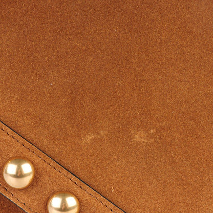 Saint Laurent Suede Y Studs Satchel Light Ochre 8 of 8
