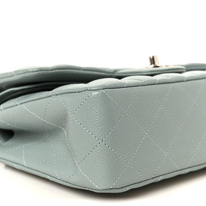 Chanel Caviar Quilted Small Double Flap Light Blue 10 of 12