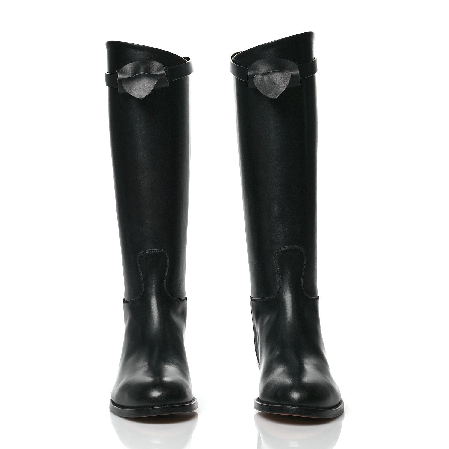 Hermes Box Kelly Jumping Boots 38 Black 2 of 9