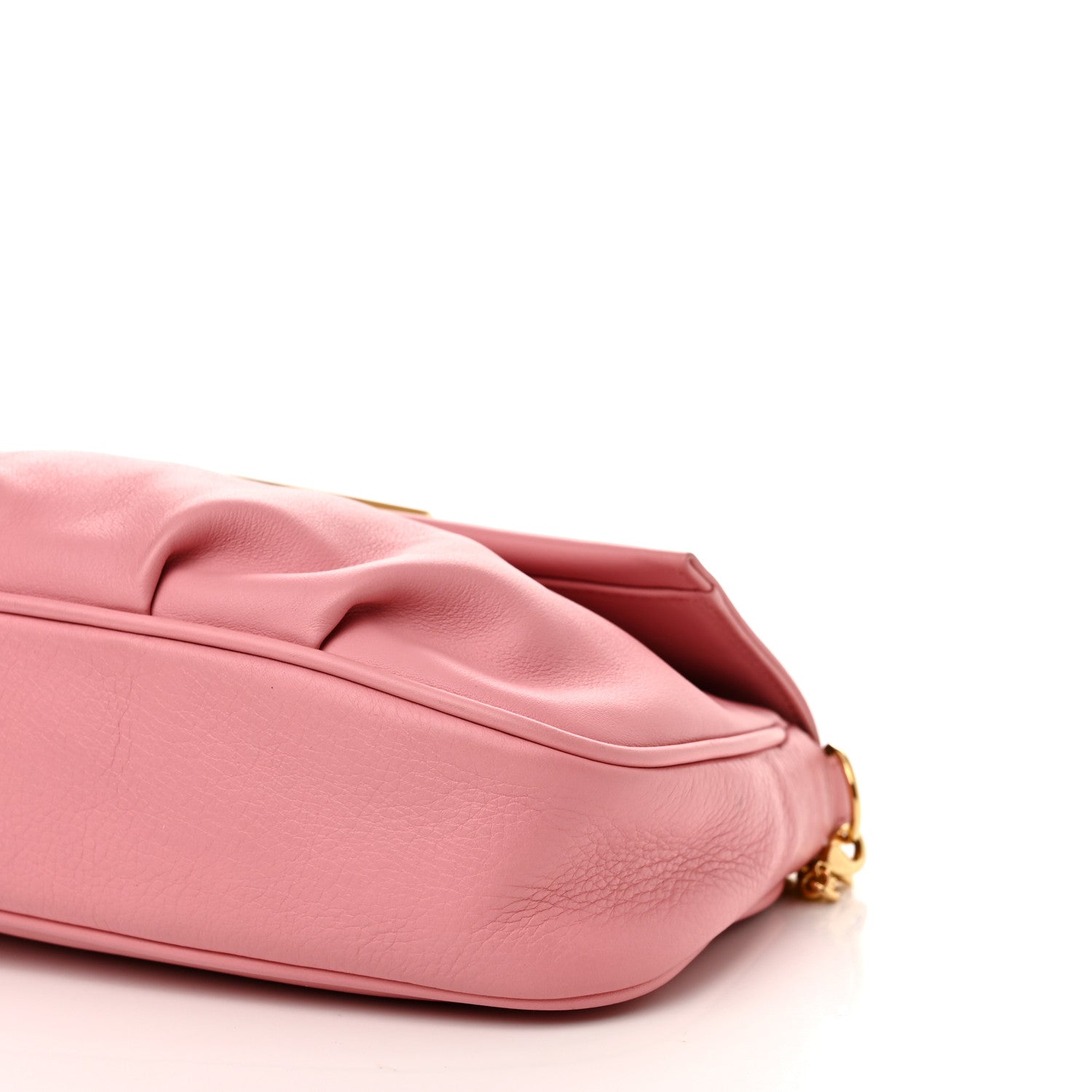 Fendi Vitello Flamingo Enamel Fendista Pouchette Crossbody Pink 11 of 14
