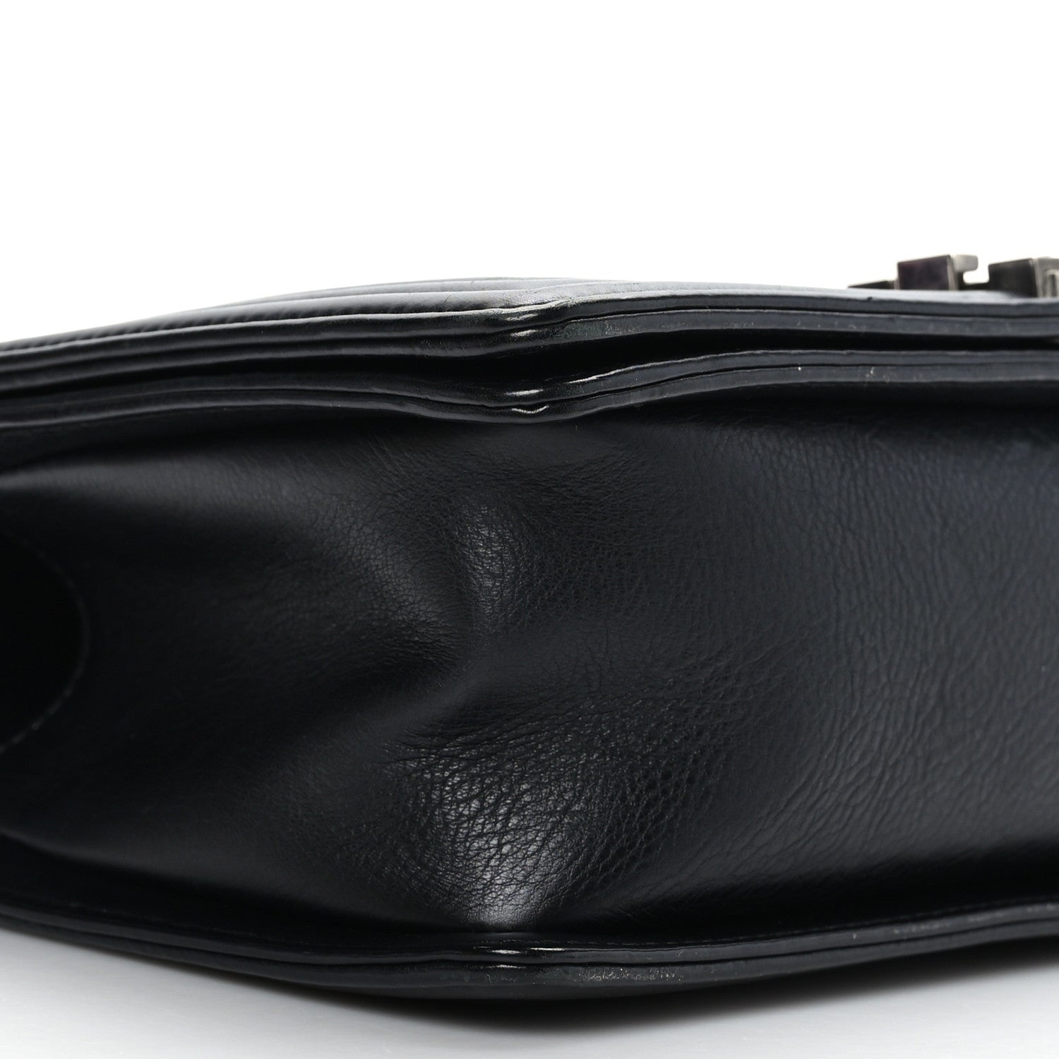 Chanel Calfskin Double Stitch Medium Boy Flap Black 8 of 10
