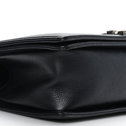 Chanel Calfskin Double Stitch Medium Boy Flap Black 8 of 10