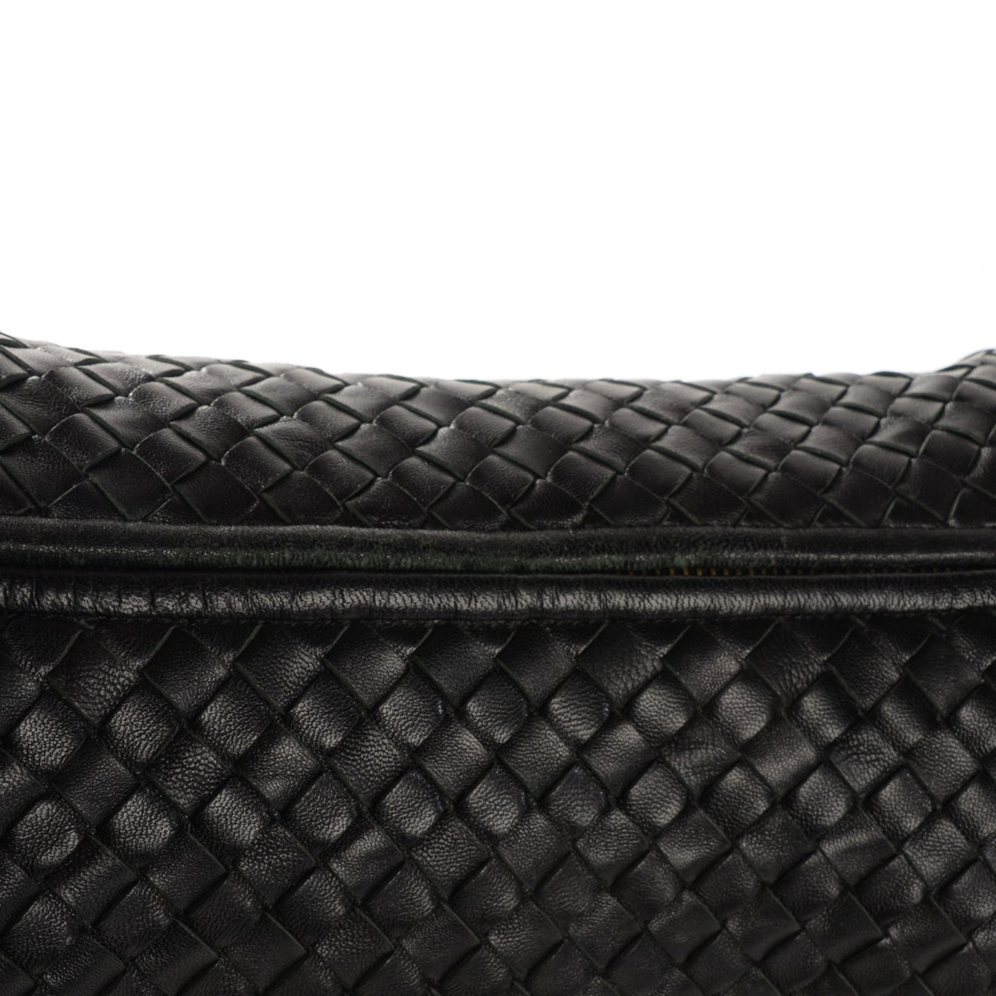 Nappa Intrecciato Large Veneta Hobo Nero Black