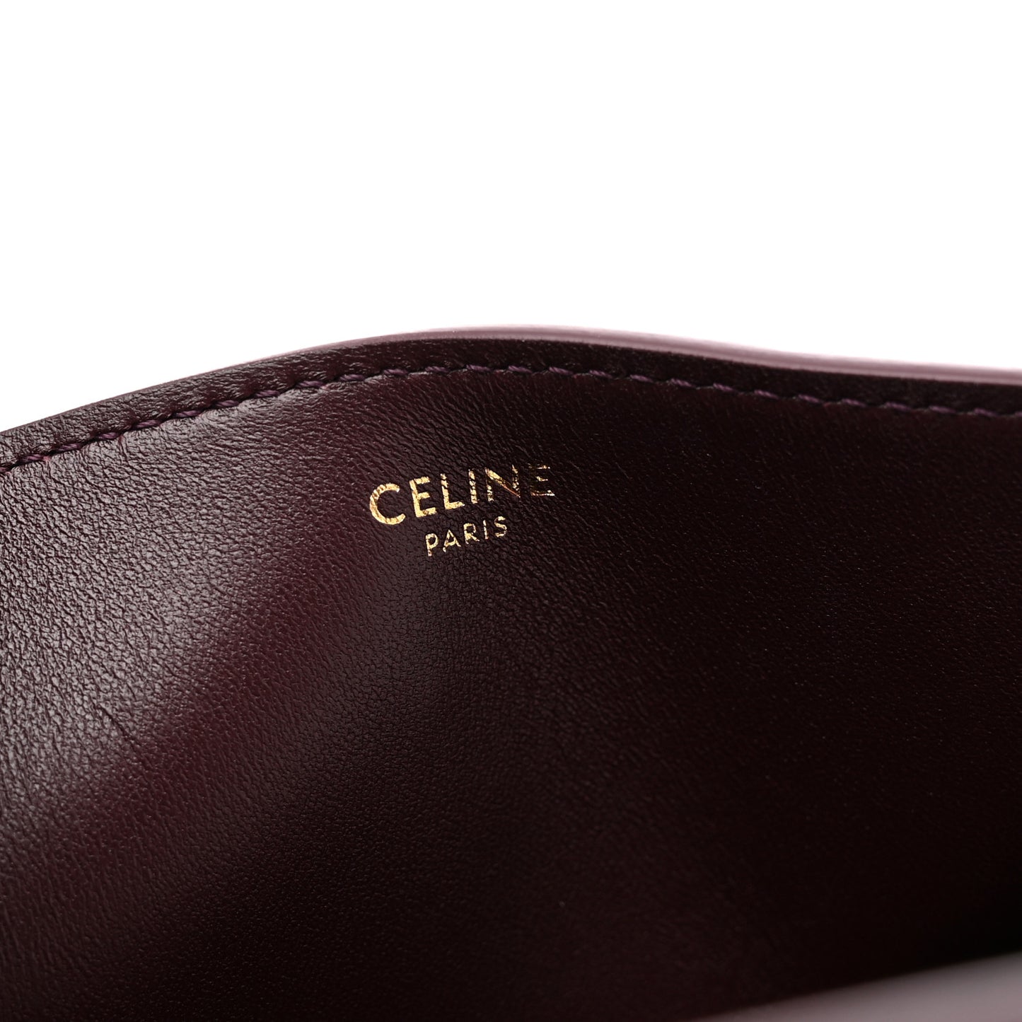 Smooth Calfskin Triomphe Medium Louise Bag Deep Burgundy