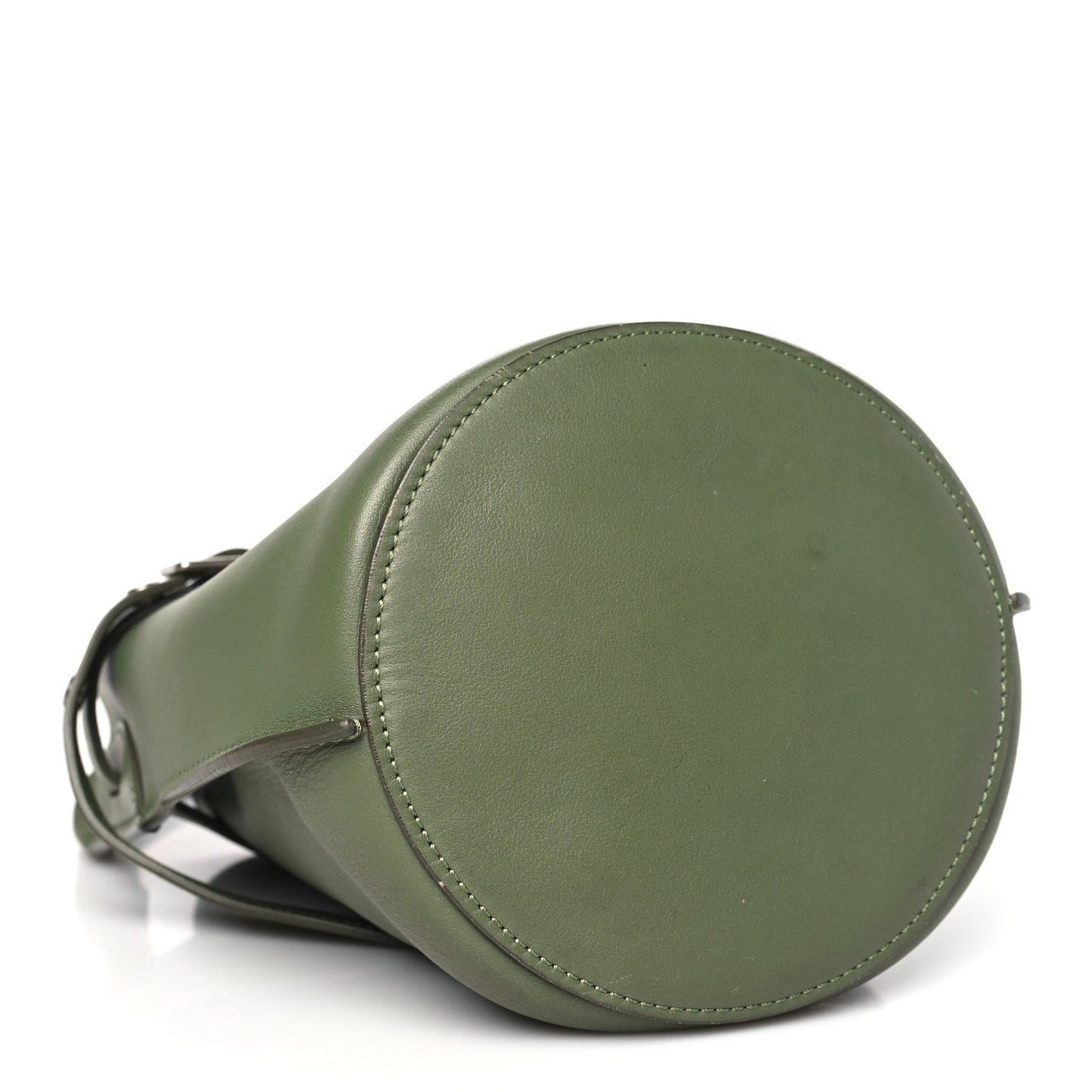 Smooth Calfskin Nano Big Bag Bucket Army Green