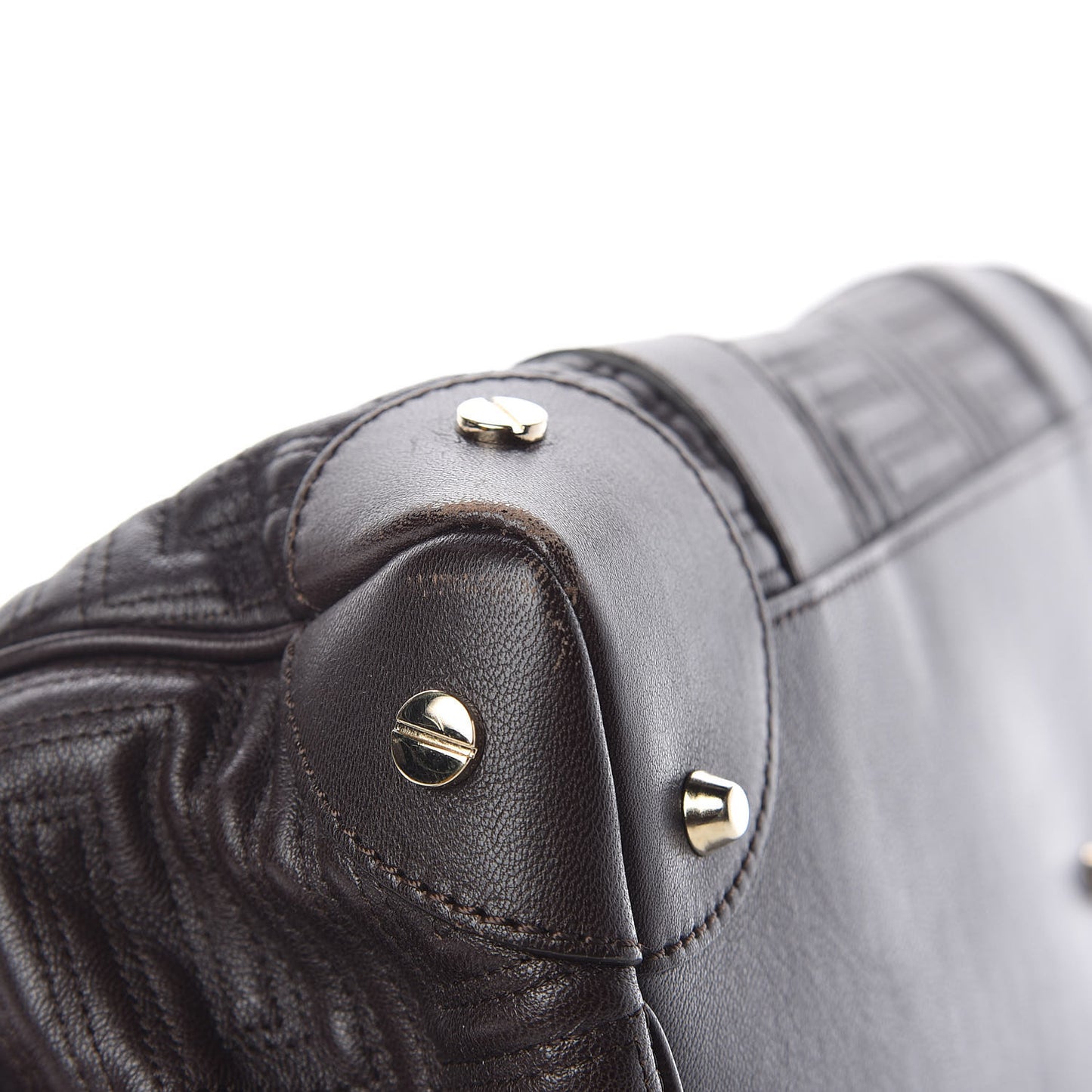 Lambskin Couture Snap Out Of It Bag Brown Gold