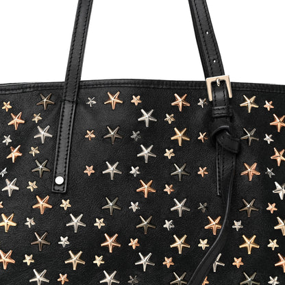 Jimmy Choo Calfskin Star Studded Tote Black 9 of 12