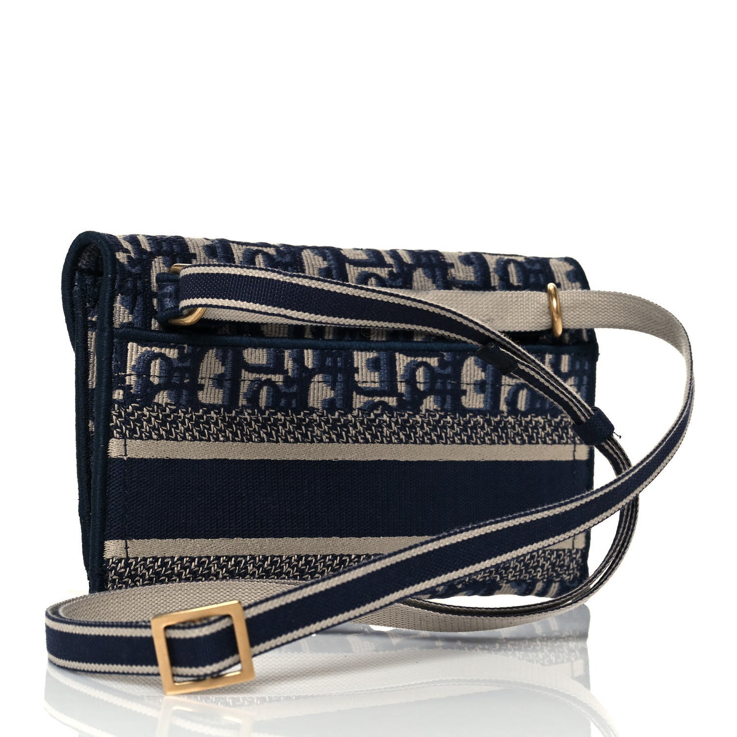 Oblique Slim Saddle Pouch Blue