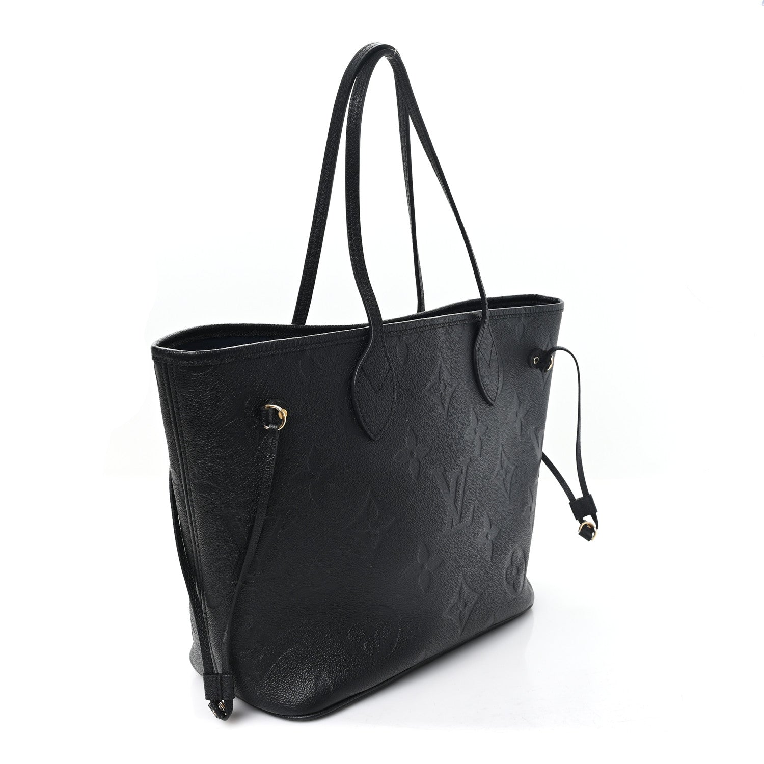 Louis Vuitton Empreinte Monogram Giant Neverfull MM Black 4 of 10