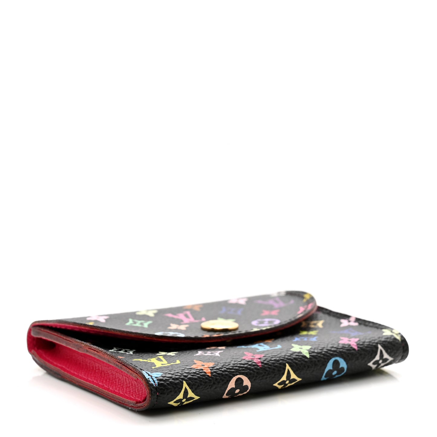 Monogram Multicolor Business Card Holder Black Grenade