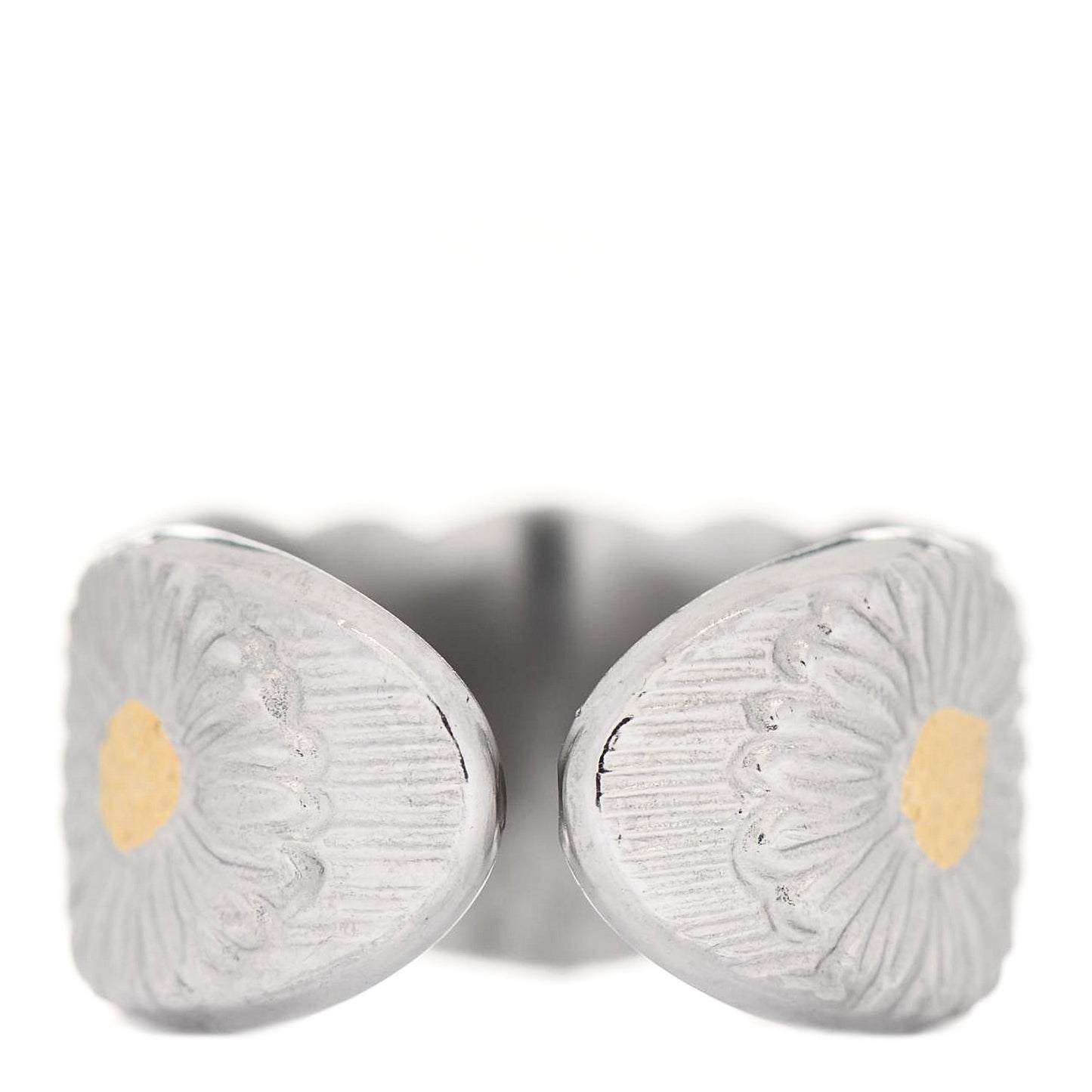 BUCCELLATI Sterling Silver Gold Vermeil Blossoms Daisy Ring 50 5.5