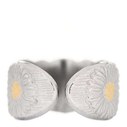 Bulgari BUCCELLATI Sterling Silver Gold Vermeil Blossoms Daisy Ring 50 5.5 3 of 5