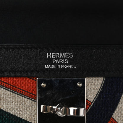 Hermes Swift Toile De Camp Cavalcadour Kelly Sellier 32 Black 6 of 11