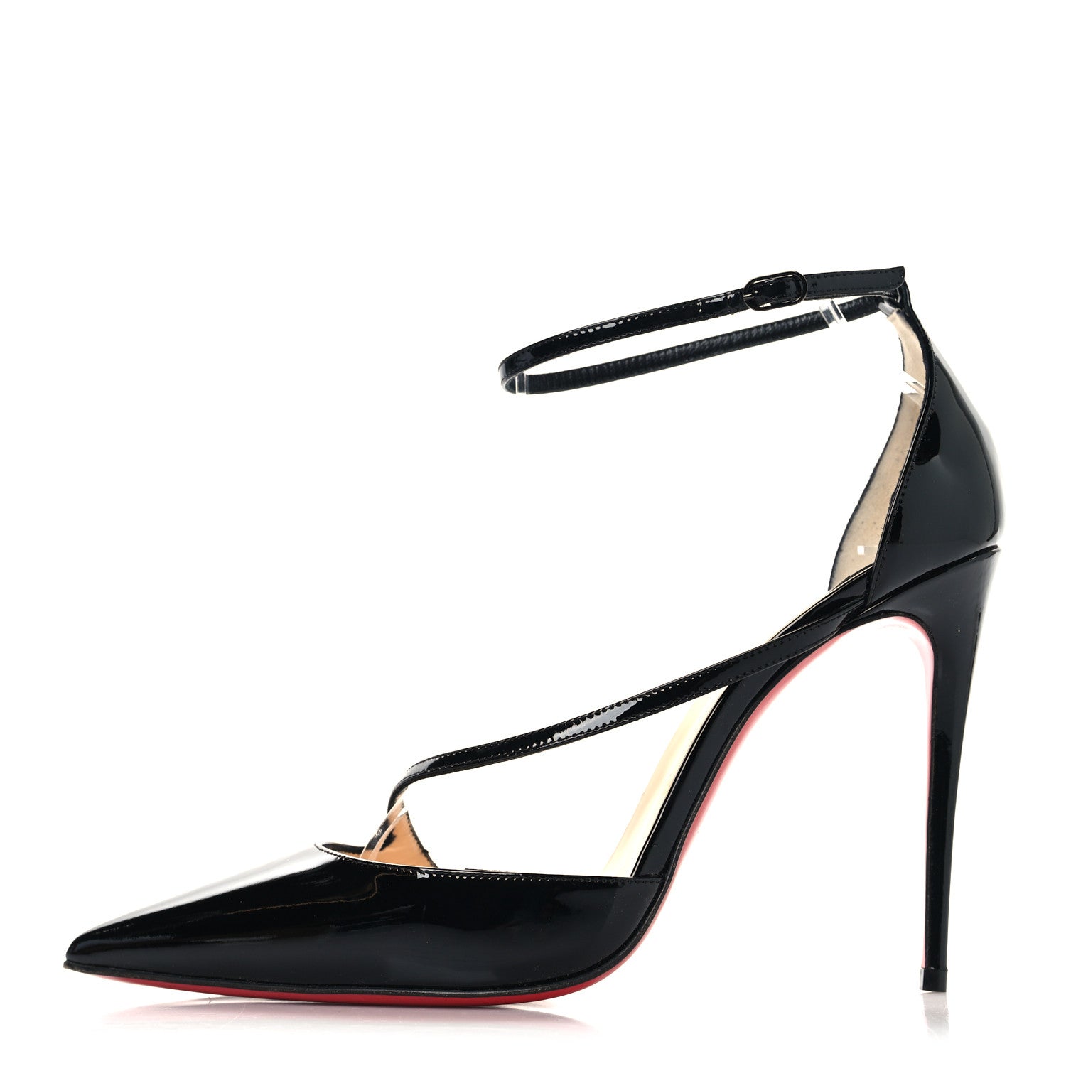Christian Louboutin Patent Fliketta 100 Pumps 39 Black 1 of 9