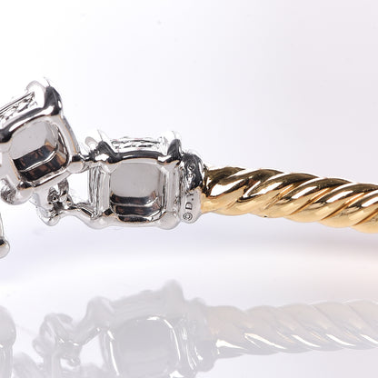 David Yurman 18K Yellow White Gold Diamond Precious Chatelaine Bracelet 5 of 5