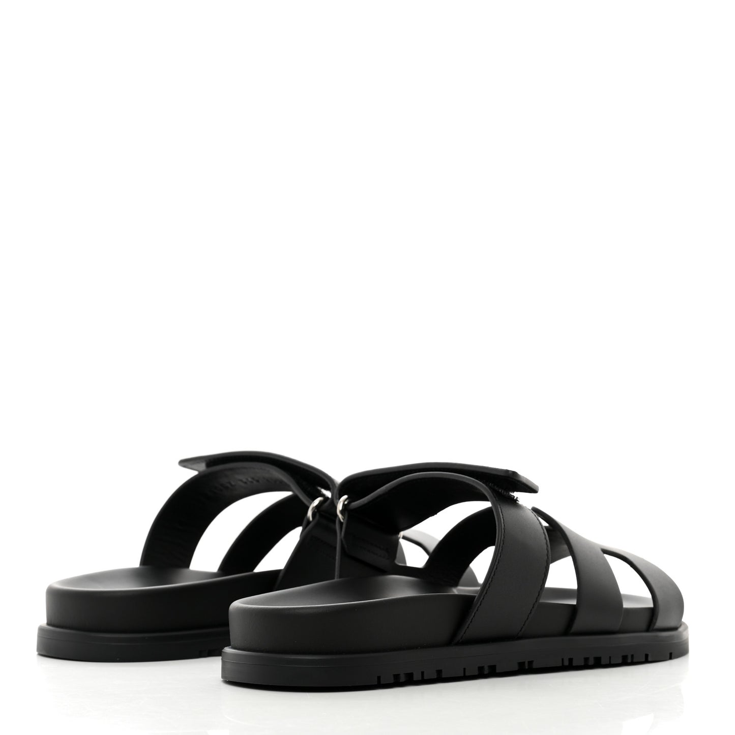Calfskin Womens Chypre Sandals 36.5 Black