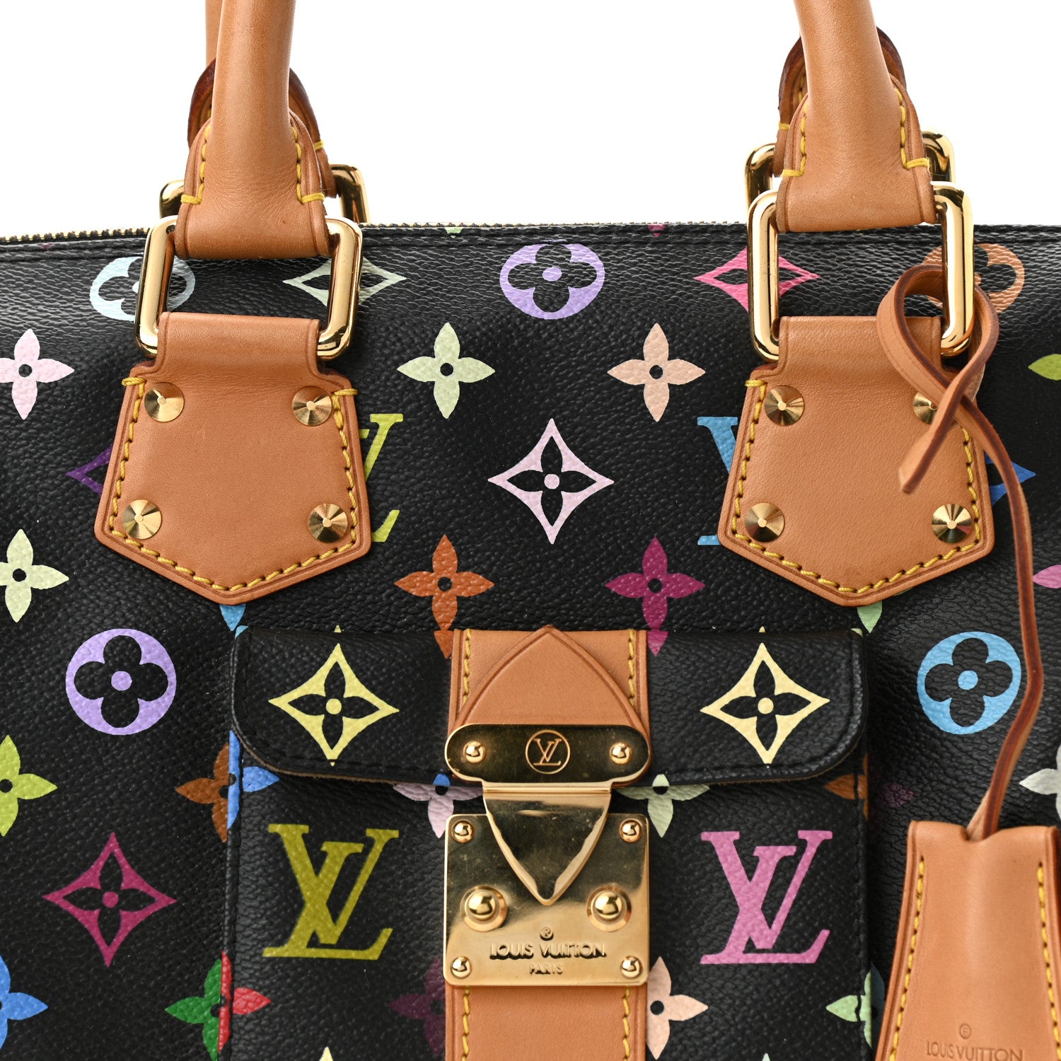 Louis Vuitton Monogram Multicolor Speedy 30 Black 7 of 9
