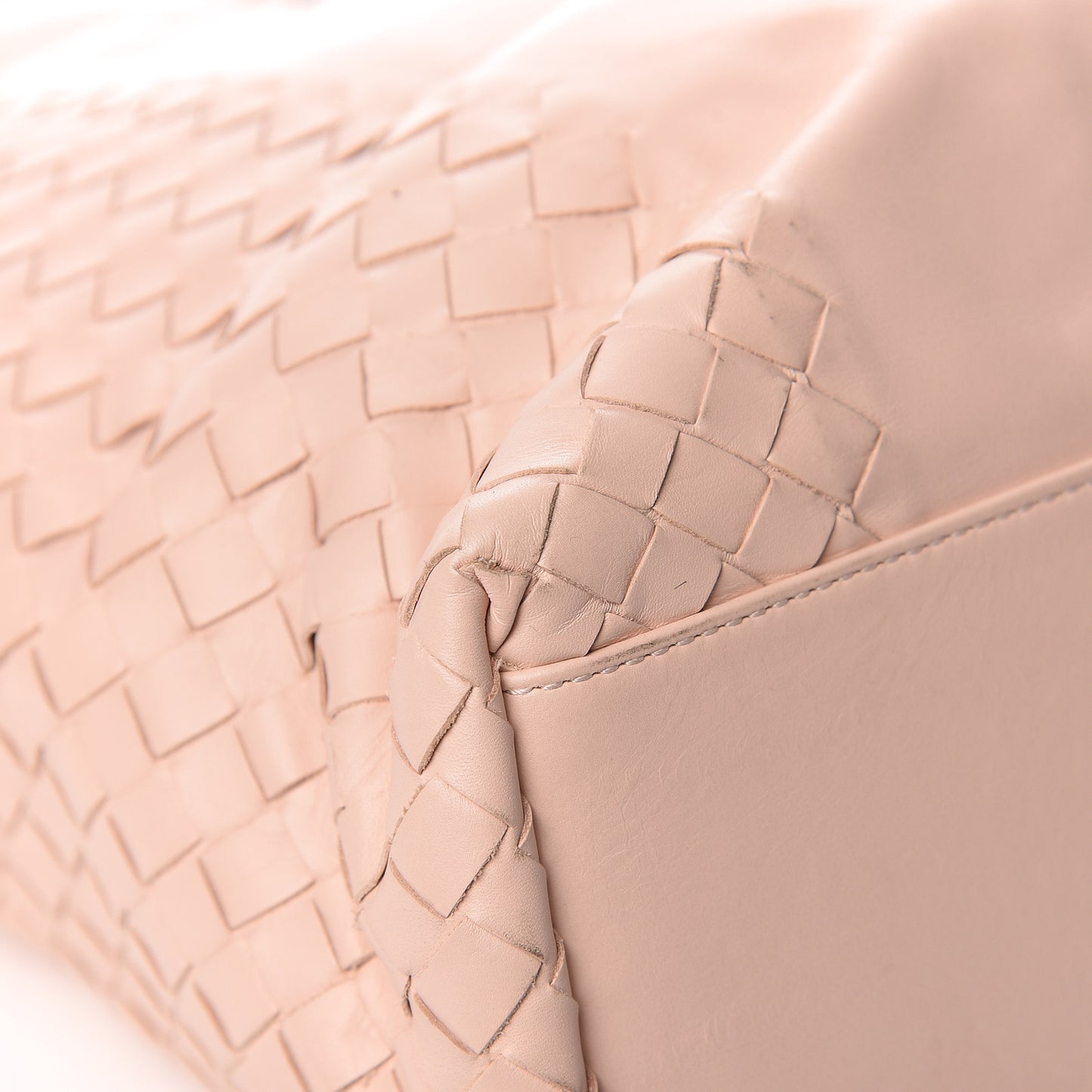 Nappa Intrecciato Tote Bag Petal Pink