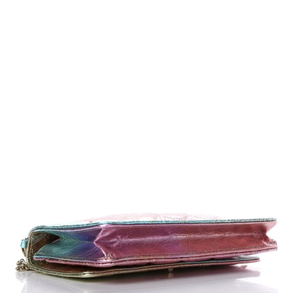 Chanel Metallic Goatskin Quilted 2.55 Reissue Wallet on Chain WOC Multicolor 3 of 10