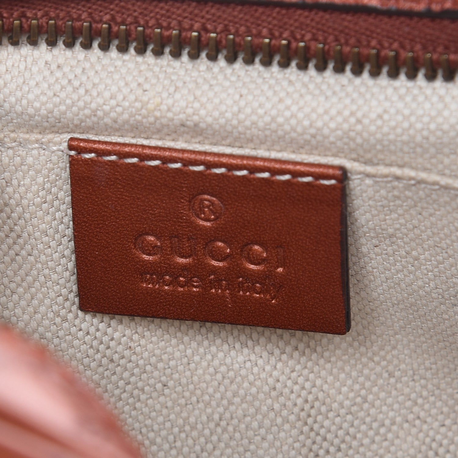 Gucci Metallic Microguccissima Sunshine Disco Crossbody Bag Burnt Orange 6 of 9