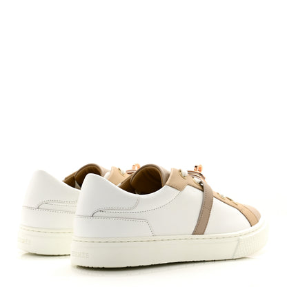 Hermes Calfskin Day Sneakers 37.5 Multicolor White 4 of 8