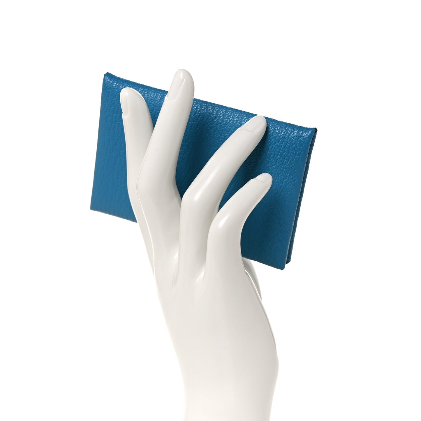 Chevre Mysore Verso Calvi Card Case Bleu Frida Cuivre
