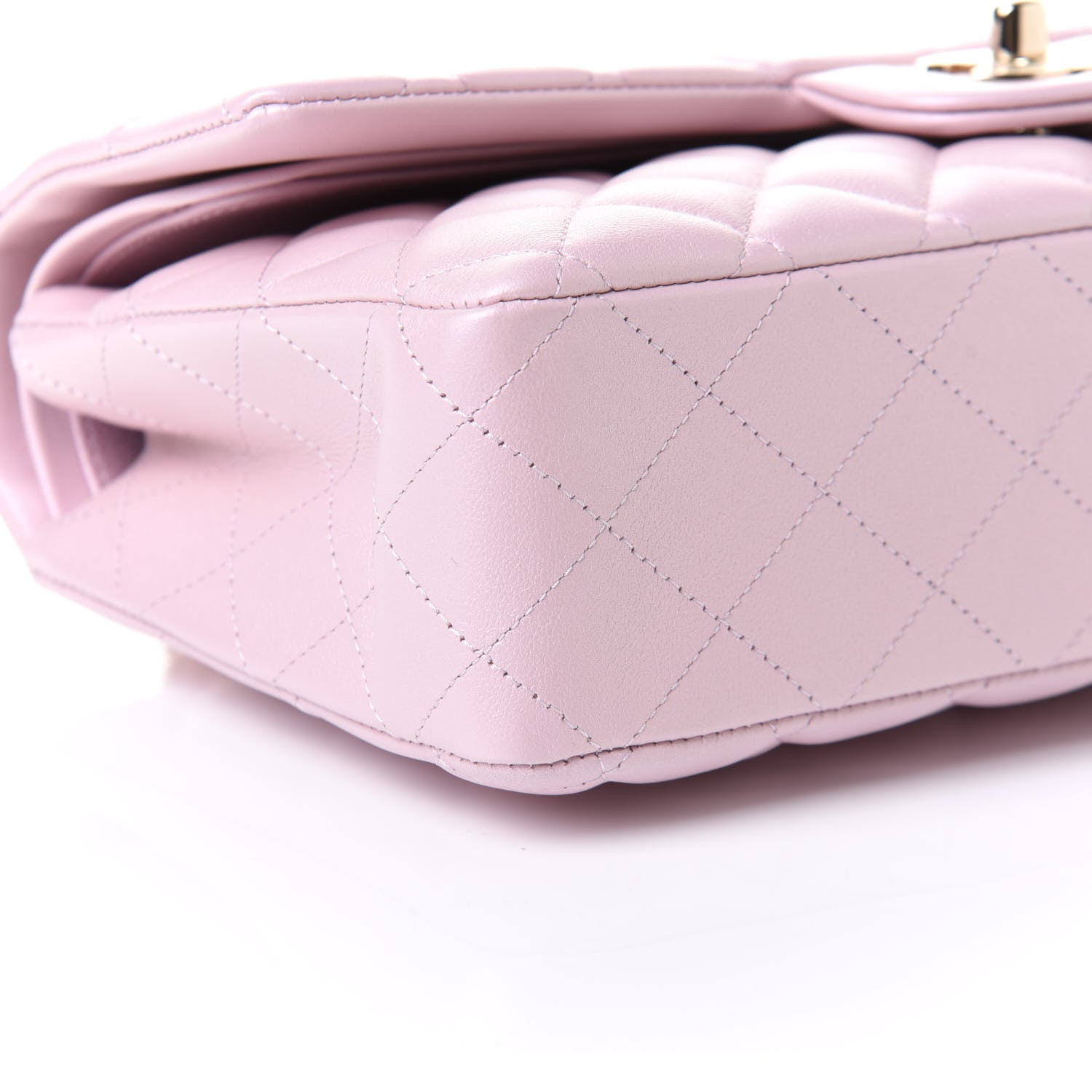 Chanel Iridescent Calfskin Quilted Medium Double Flap Light Pink 9 of 11