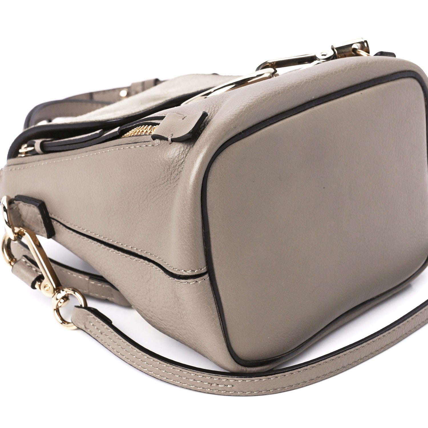 Chloe Suede Calfskin Mini Faye Backpack Motty Grey 10 of 16